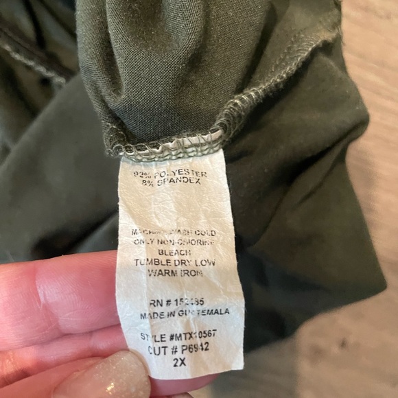 Olive green Maternity 2x with stripes in the back at the top - Picture 4 of 4